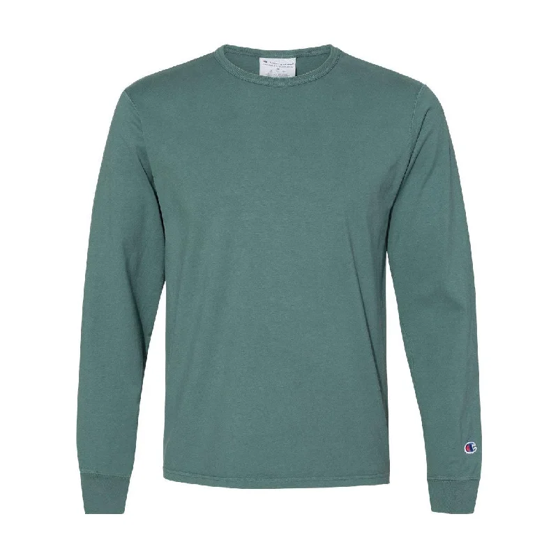 Champion Garment-Dyed Long Sleeve T-Shirt