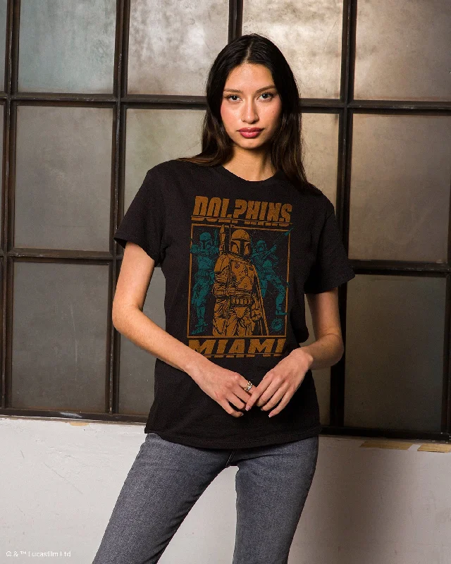 Dolphins Star Wars  Boba Fett Showdown Fan Tee