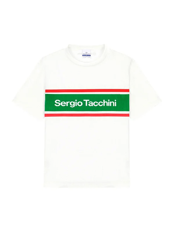 Flag Color- Block T-Shirt- Off White