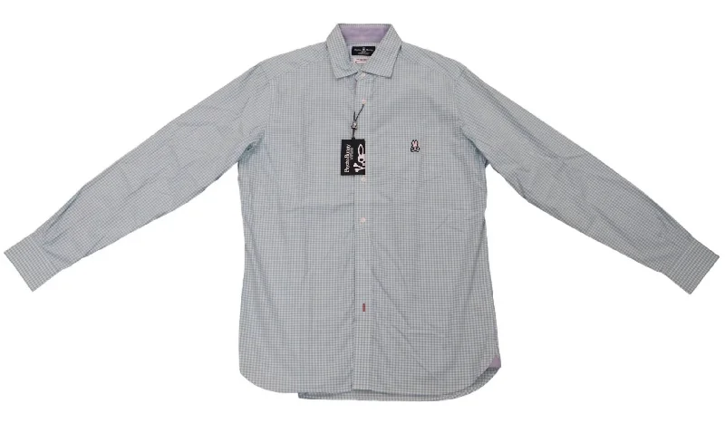 Men's Long Sleeve Checkered Polo In Ara