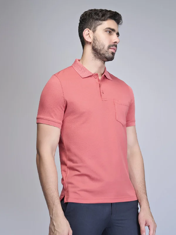 Men Polo Tshirt Red