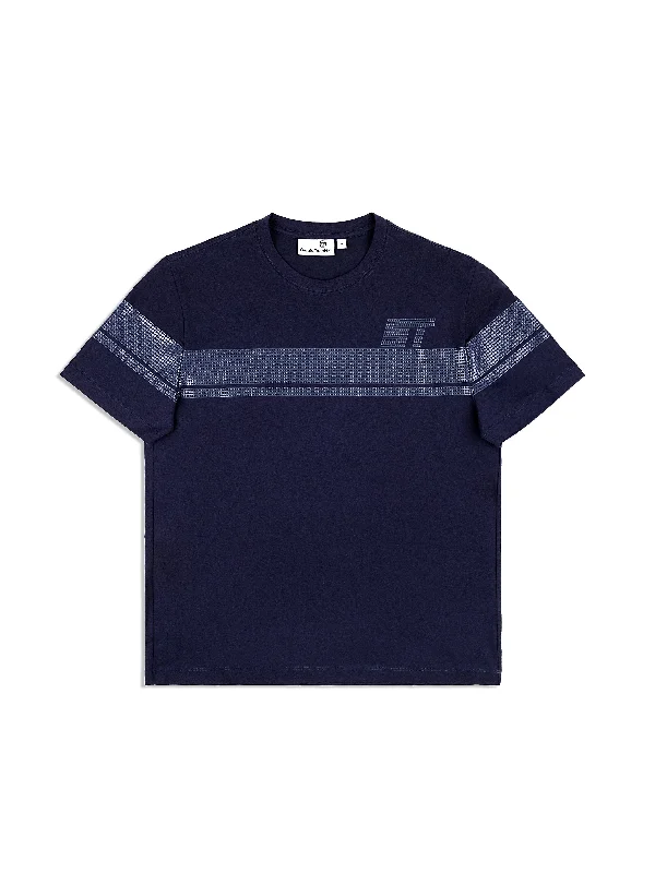 Perforata T-Shirt- Maritime Blue