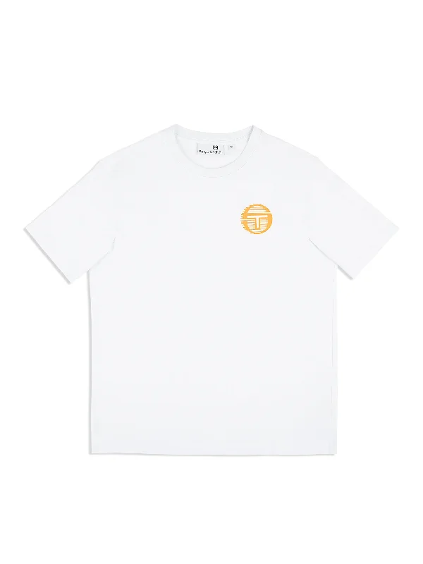 Tenda T-Shirt- Brilliant White/ Tangerine