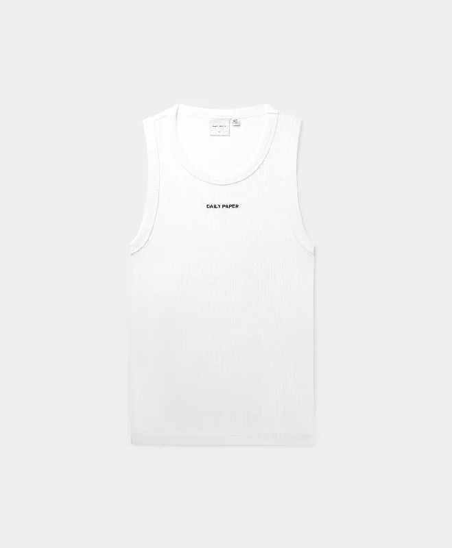 White Logotype Tank Top