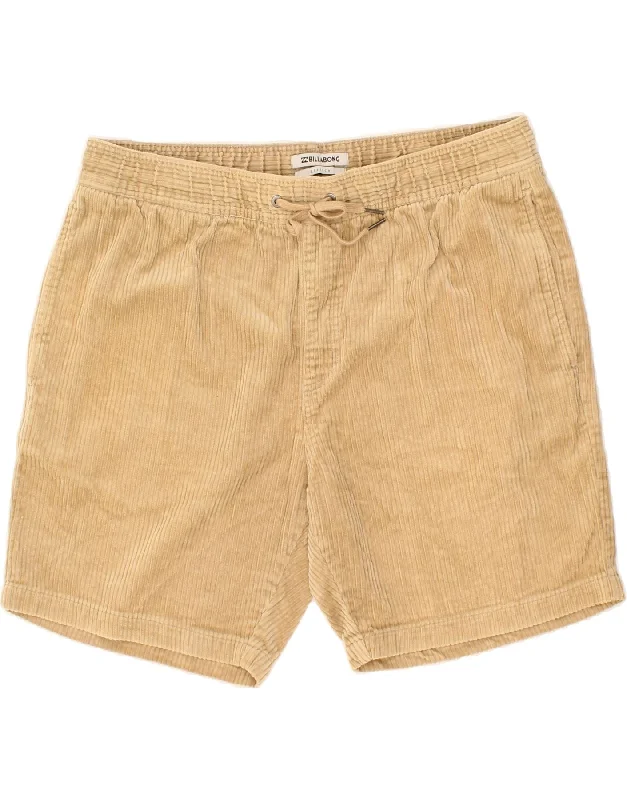 BILLABONG Mens Corduroy Shorts XL W36 Beige