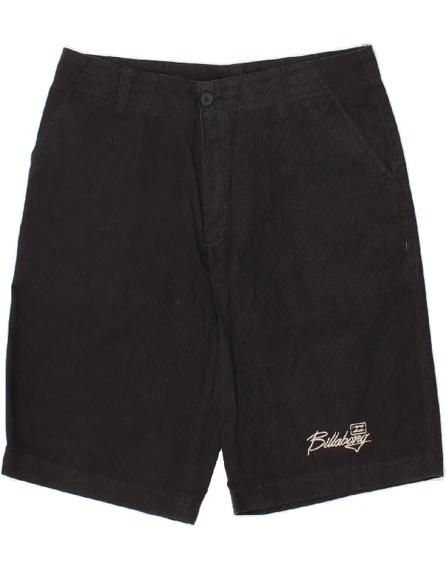 BILLABONG Mens Graphic Chino Shorts W36 Large Black Pinstripe