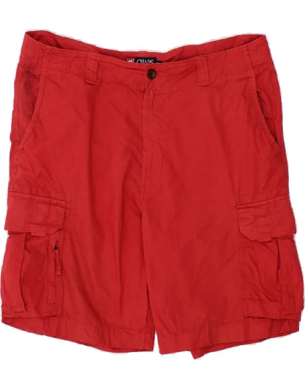 CHAPS Mens Cargo Shorts W36 Large Red Cotton