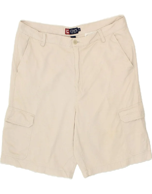 CHAPS Mens Cargo Shorts W40 XL Beige