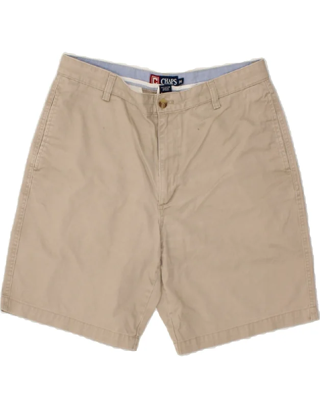 CHAPS Mens Chino Shorts W34 Large  Beige Cotton