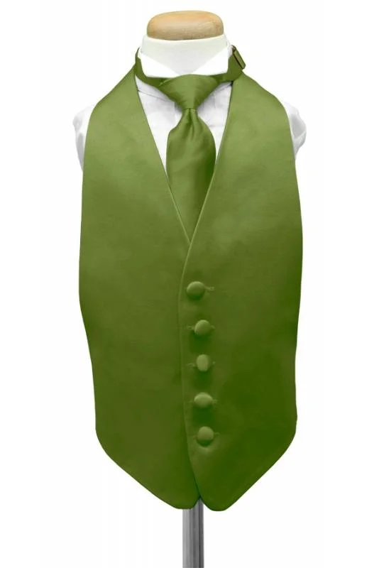 Clover Luxury Satin Kids Tuxedo Vest