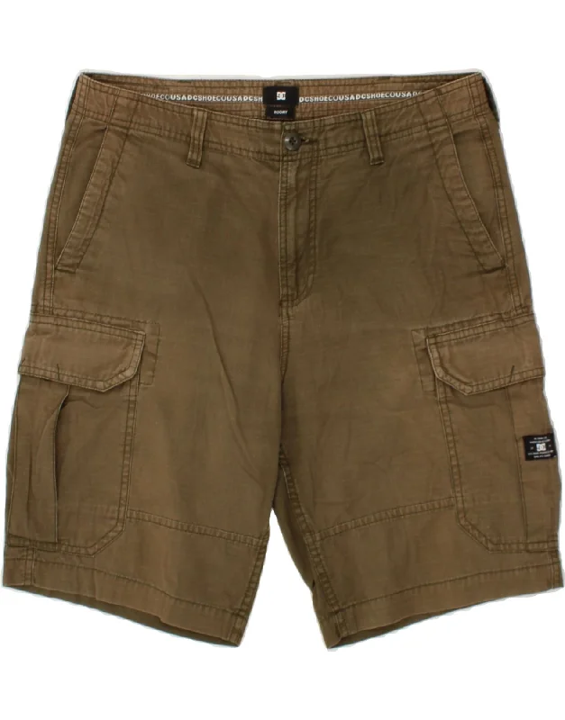 DC Mens Cargo Shorts W31 Medium  Khaki Cotton