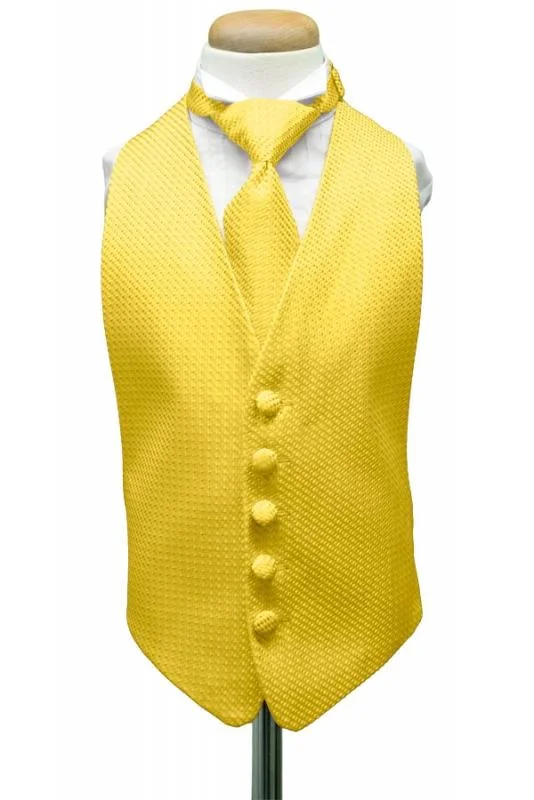 Gold Venetian Kids Tuxedo Vest