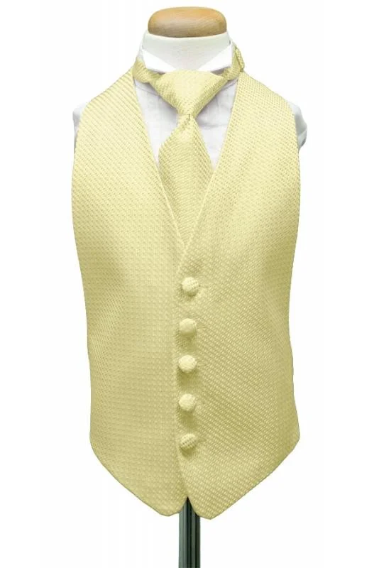 Harvest Maize Venetian Kids Tuxedo Vest