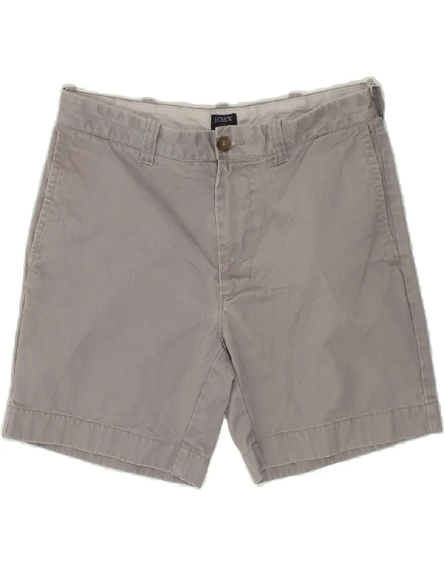 J. CREW Mens Reade Chino Shorts W30 Medium  Grey Cotton