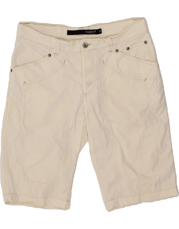 JECKERSON Mens Casual Shorts W34 Large White Cotton