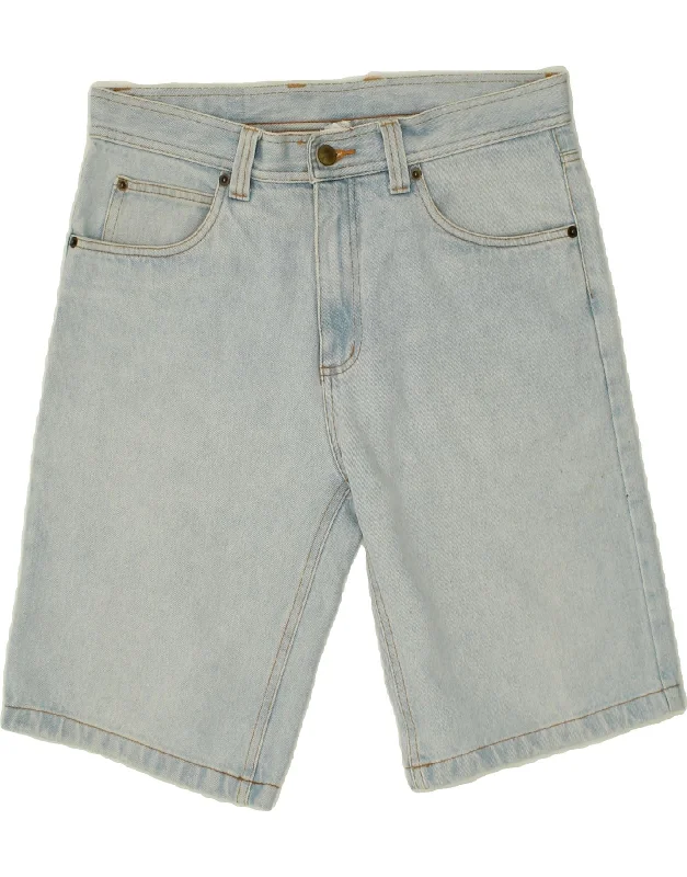 JOHN BANER Mens Denim Shorts W32 Medium Blue Cotton