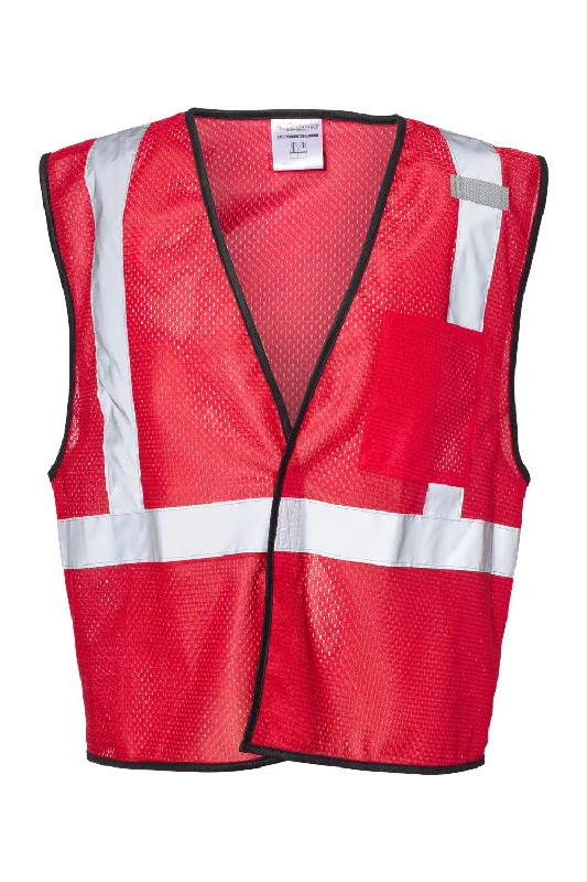 Kishigo Mens EV Series Enhanced Visibility Non-ANSI Vest - Red