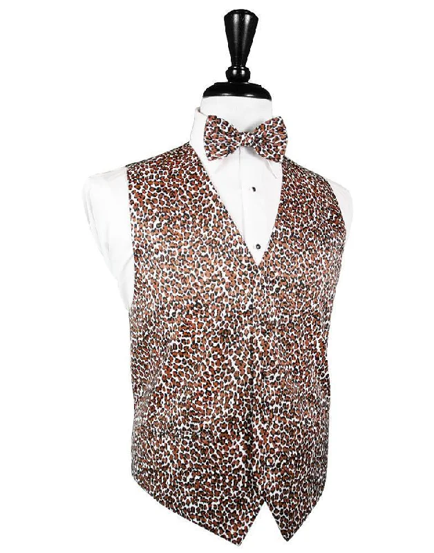 Leopard Tuxedo Vest