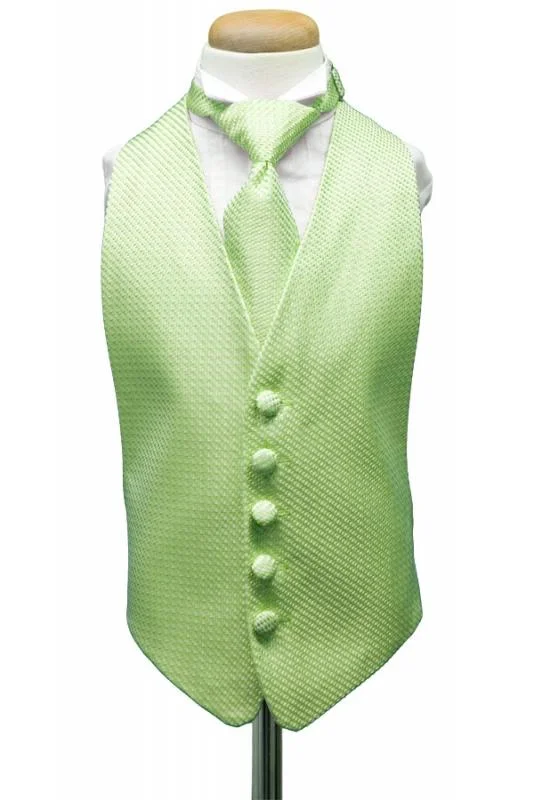 Lime Venetian Kids Tuxedo Vest