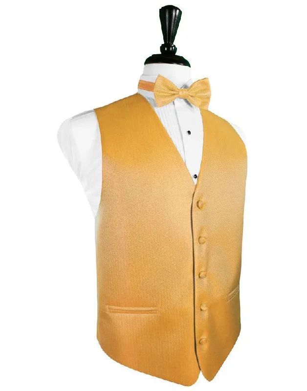 Mandarin Herringbone Tuxedo Vest