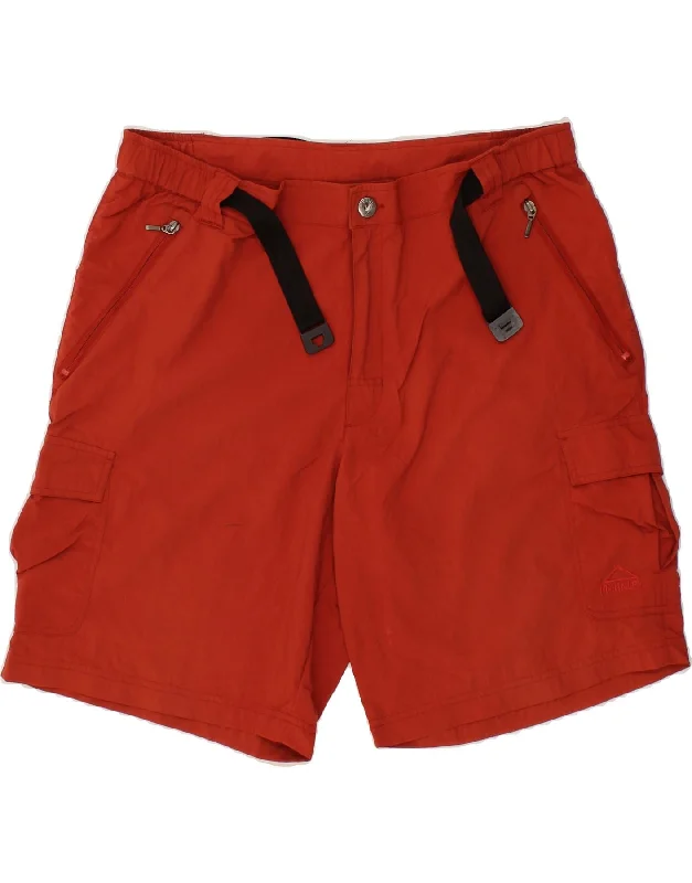 MCKINLEY Mens Cargo Shorts W36 Large  Red Polyamide