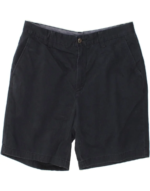 NAUTICA Mens Chino Shorts W33 Medium  Navy Blue Cotton