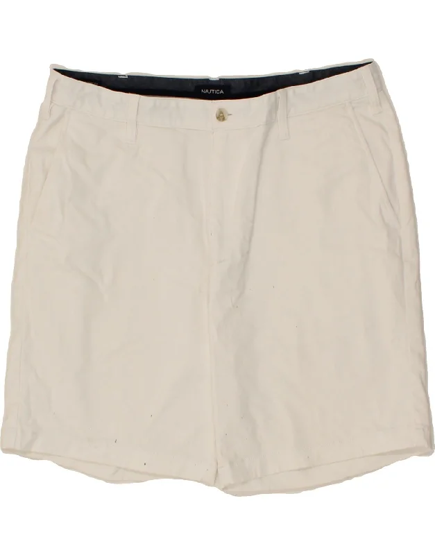 NAUTICA Mens Chino Shorts W36 Large White