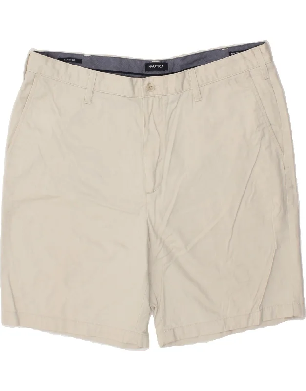 NAUTICA Mens The Deck Pant Classic Fit Chino Shorts W40 XL Beige Cotton