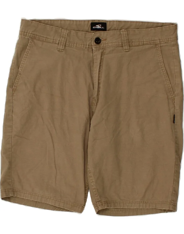 O'NEILL Mens Standard Fit Chino Shorts W33 Medium Beige Cotton