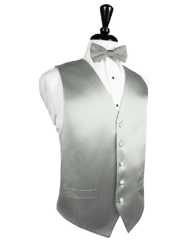 Platinum Noble Silk Tuxedo Vest