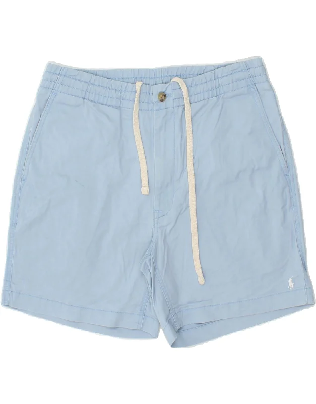 POLO RALPH LAUREN Mens Chino Shorts W32 Medium Blue Cotton