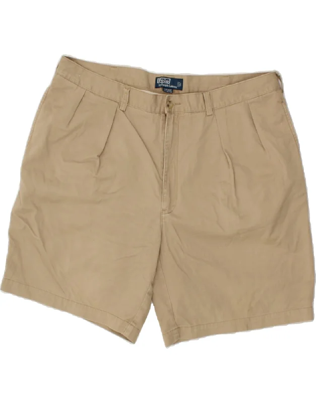 POLO RALPH LAUREN Mens Chino Shorts W42  2XL Beige Cotton