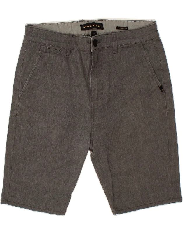 QUIKSILVER Mens Chino Shorts W29 Medium Grey Cotton