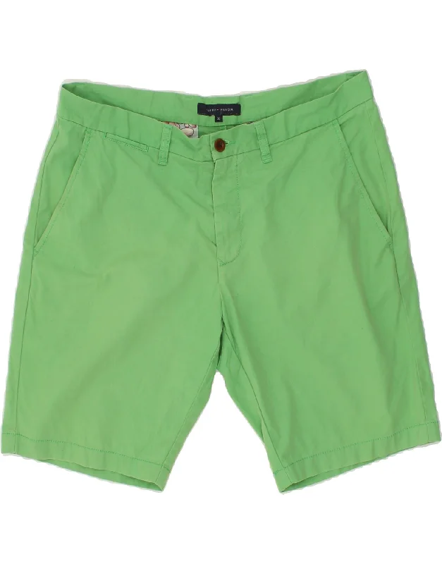 TOMMY HILFIGER Mens Chino Shorts W36 Large  Green Cotton