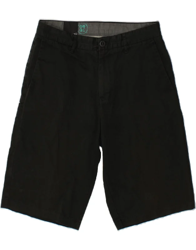 VOLCOM Mens Bermuda Shorts W32 Medium Black Cotton