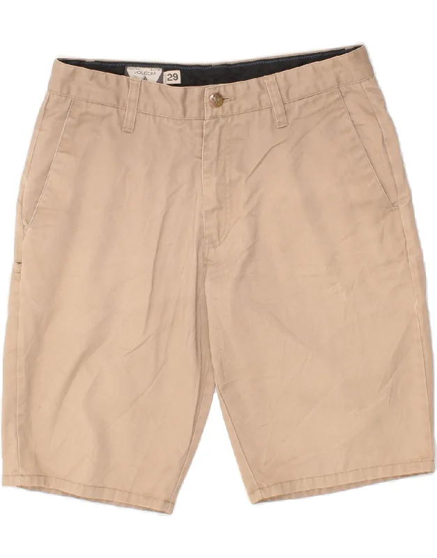 VOLCOM Mens Chino Shorts W29 Small Beige Cotton