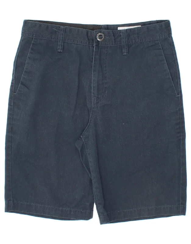 VOLCOM Mens Chino Shorts W29 Small  Navy Blue Polyester