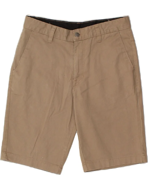 VOLCOM Mens Chino Shorts W30 Medium  Beige Cotton