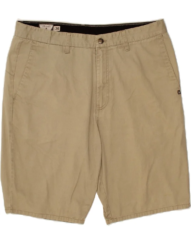 VOLCOM Mens Chino Shorts W36 Large Beige Cotton