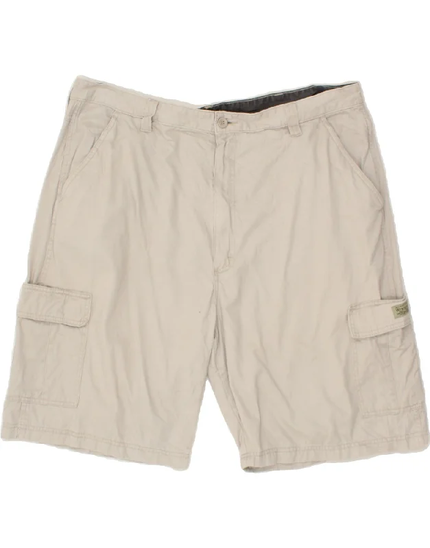 WRANGLER Mens Cargo Shorts W42 2XL Grey Cotton