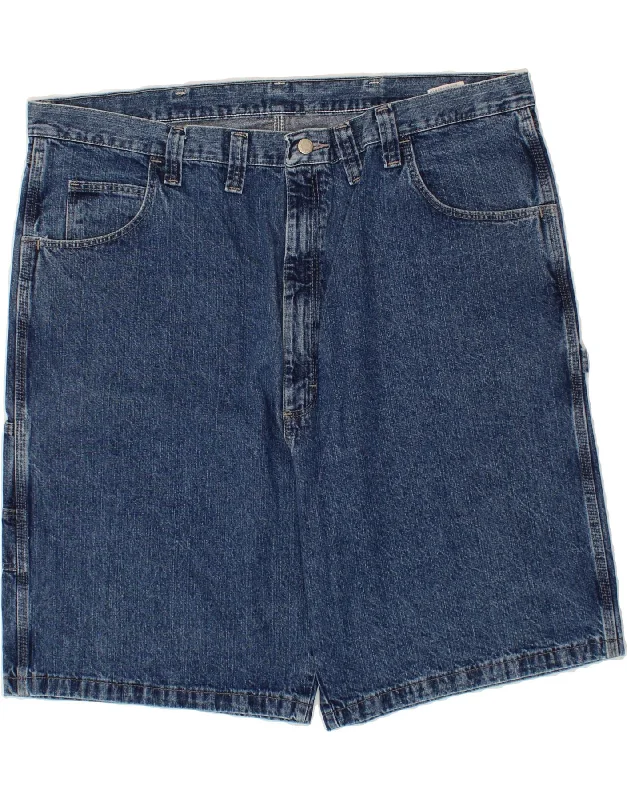 WRANGLER Mens Carpenter Denim Shorts W44 2XL Blue Cotton