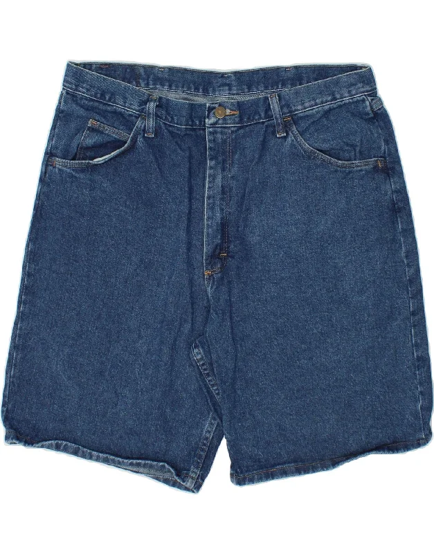 WRANGLER Mens Relaxed Fit Denim Shorts W38 XL Blue Cotton