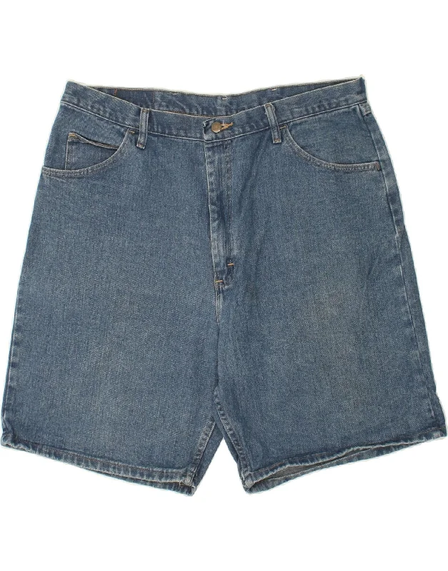 WRANGLER Mens Relaxed Fit Denim Shorts W40 XL Blue Cotton