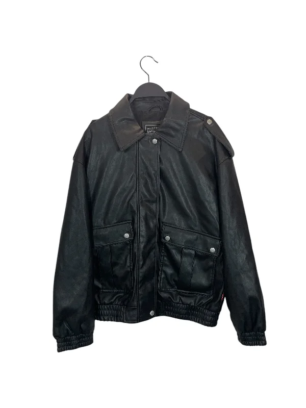 Levi's/Jacket/M/Faux Leather/BLK/TWO BUTTON POCKETS