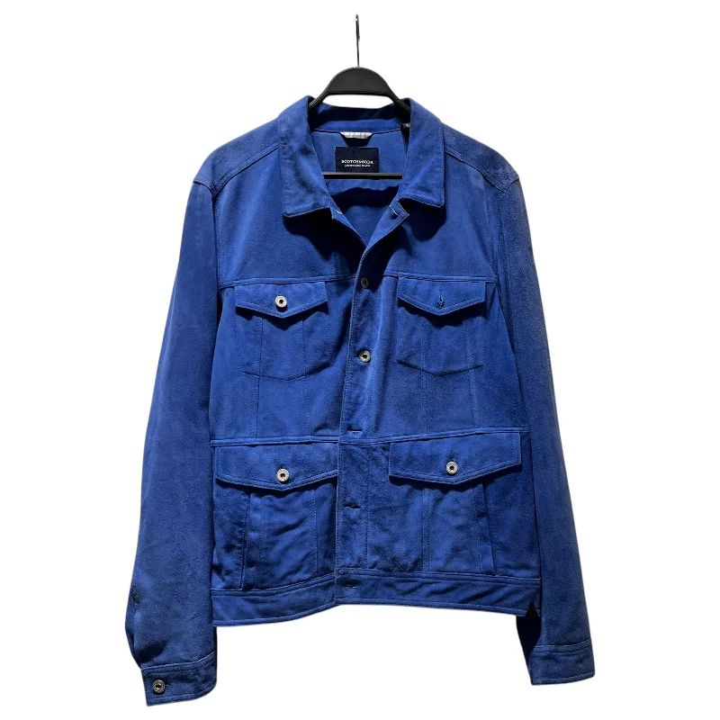 SCOTCH&SODA/Jacket/XL/Goat Leather/BLU/4 front pockets