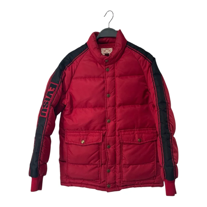 EVISU/Puffer Jkt/38/Nylon/RED/RED JACKET