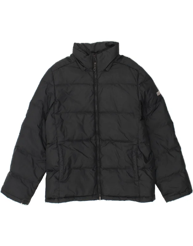 CHAMPION Mens Padded Jacket UK 40 Large Black Polyester