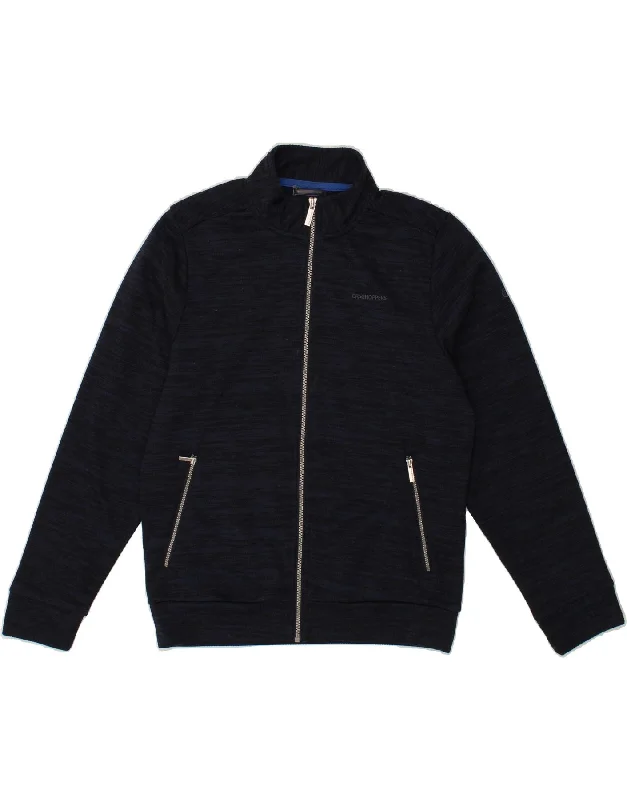 CRAGHOPPERS Mens Fleece Jacket UK 36 Small Navy Blue Polyester