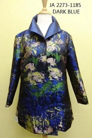 Grace Chuang Long Jacket JA 2273-1185 DARK BLUE