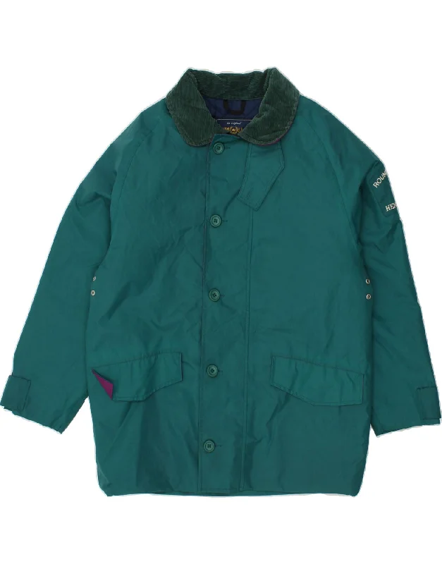 HENRI LLOYD Mens Loose Fit Windbreaker Jacket UK 38 Medium Green Polyester